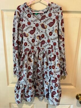 dip Paisley & Floral Tiered Knit Dress